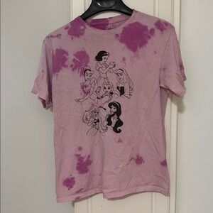 Disney Pink and Purple Tie-Dye Princess Tee